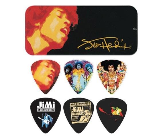 Jimi Hendrix Collectors Pick Tin Electric Ladyland JSA34